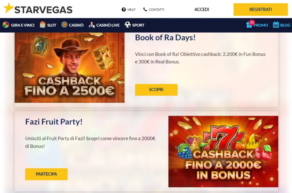 Bonus StarVegas